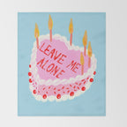 Leave Me Alone Throw Blanket Gallery Image 2