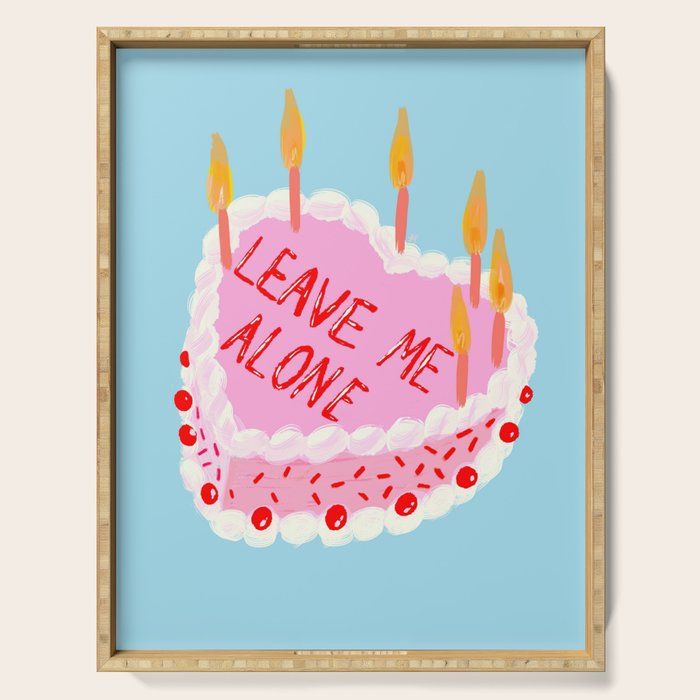 Leave Me Alone Serving Tray Gallery Image 1