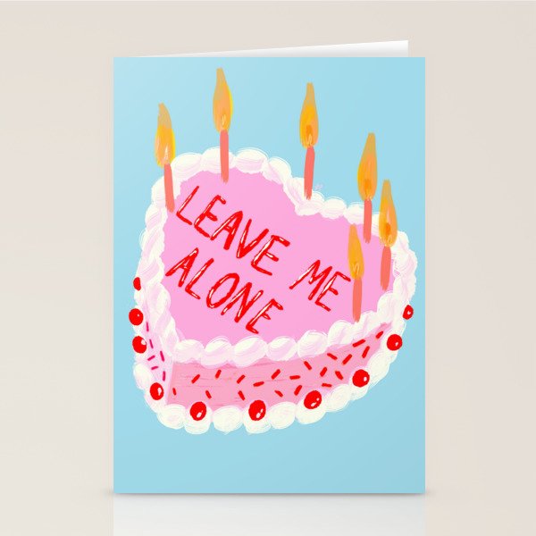 Leave Me Alone Stationery Card Gallery Image 2