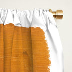 Rothko Minimalist Colorield Warm Earth Tone Yellow Ochre Clay Beige by Ejaaz Haniff Window Curtain Gallery Image 2