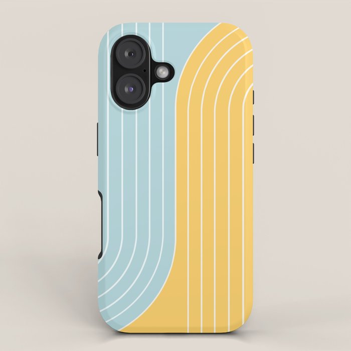Two Tone Line Curvature II iPhone Case Gallery Image 1