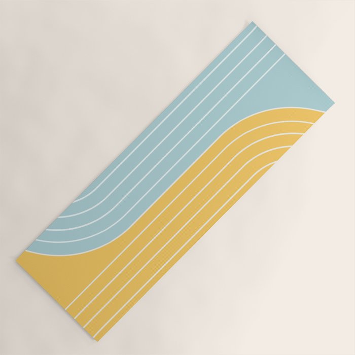 Two Tone Line Curvature II Yoga Mat Gallery Image 1