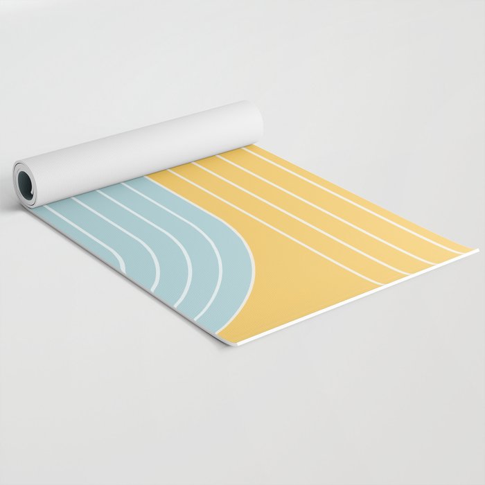 Two Tone Line Curvature II Yoga Mat Gallery Image 2