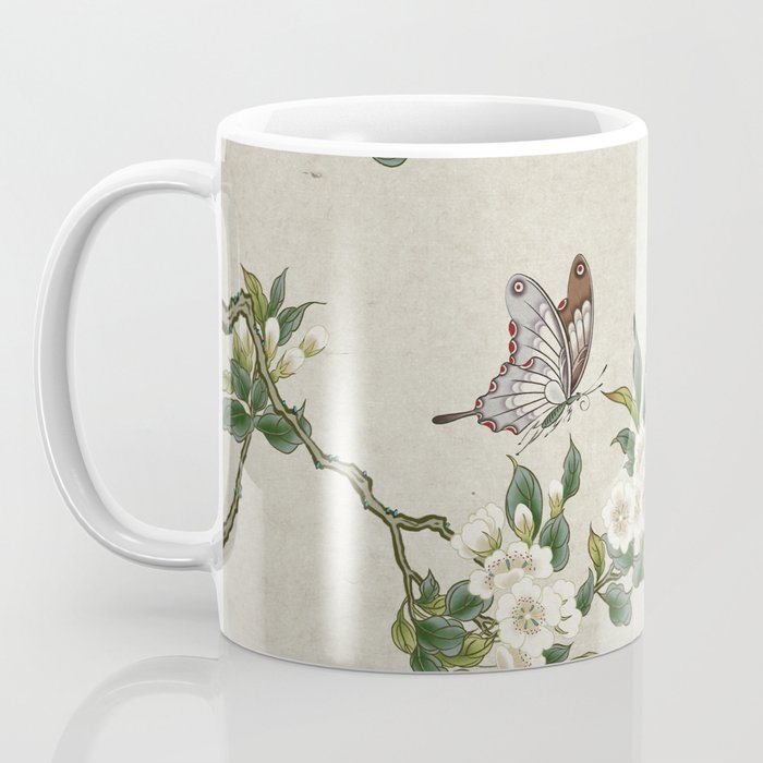 Pear flowers and butterflies type A - Minhwa : Koreafolkpainting Coffee Mug Gallery Image 3