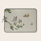 Pear flowers and butterflies type A - Minhwa : Koreafolkpainting Laptop Sleeve Gallery Image 1