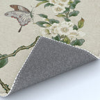 Pear flowers and butterflies type A - Minhwa : Koreafolkpainting Rug Gallery Image 4