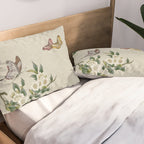 Pear flowers and butterflies type A - Minhwa : Koreafolkpainting Pillow Sham Gallery Image 2