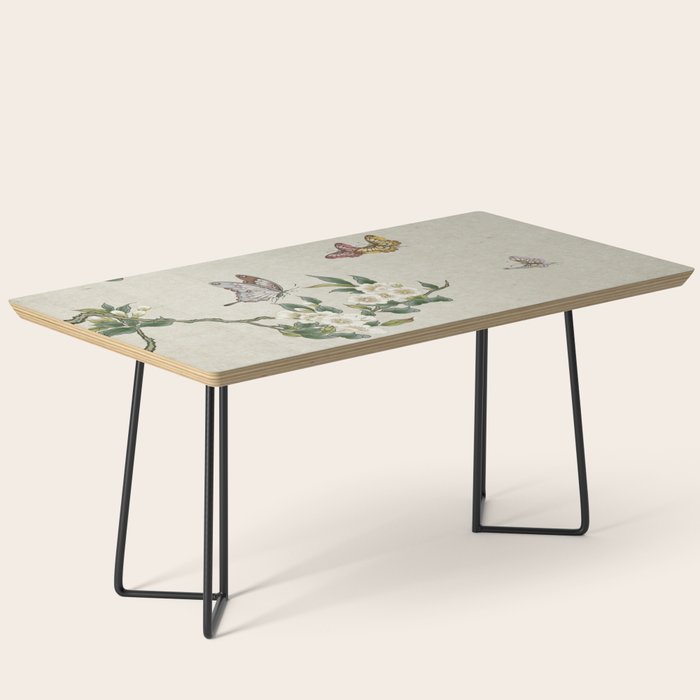 Pear flowers and butterflies type A - Minhwa : Koreafolkpainting Coffee Table Gallery Image 1