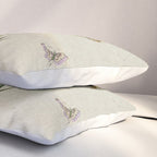 Pear flowers and butterflies type A - Minhwa : Koreafolkpainting Pillow Sham Gallery Image 3