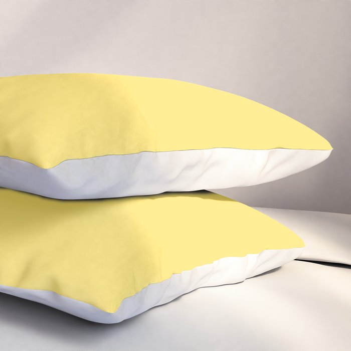 Modern royal blue sunshine yellow trendy color block Pillow Sham Gallery Image 3