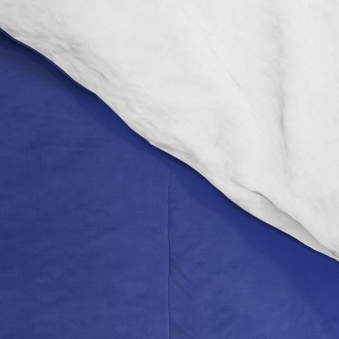 Modern royal blue sunshine yellow trendy color block Comforter Gallery Image 4