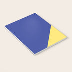 Modern royal blue sunshine yellow trendy color block Notebook Gallery Image 3