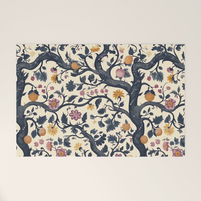 Romantic Botanica Autumn Whimsy Welcome Mat Gallery Image 1