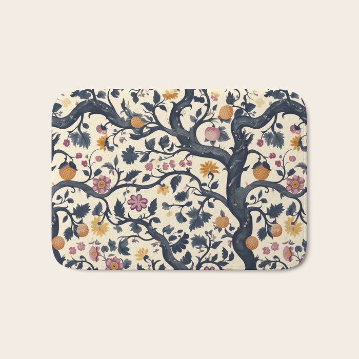 Romantic Botanica Autumn Whimsy Bath Mat Gallery Image 1