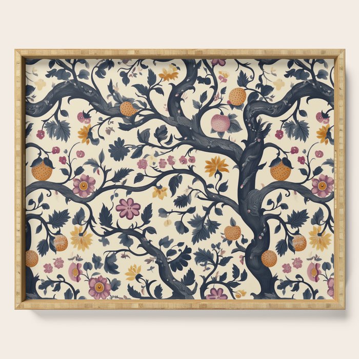 Romantic Botanica Autumn Whimsy Serving Tray Gallery Image 1