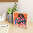 Still Life of a Woman with Dessert and Fruit Mini Art Print Gallery Image 2