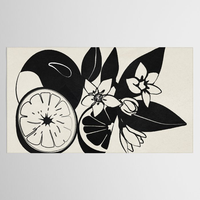 Line Art Oranges 1 Tablecloth Gallery Image 2