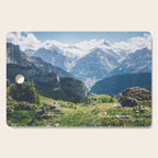 Swiss Alps Summer Landscape - Nature Photography - Jungfrau Mountain Peak Cutting Board Gallery Image 1