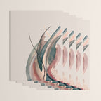 Slow Burn: a pretty, minimal, abstract mixed media piece using watercolor and ink Wrapping Paper Gallery Image 3