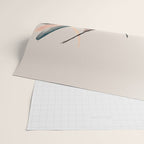 Slow Burn: a pretty, minimal, abstract mixed media piece using watercolor and ink Wrapping Paper Gallery Image 2