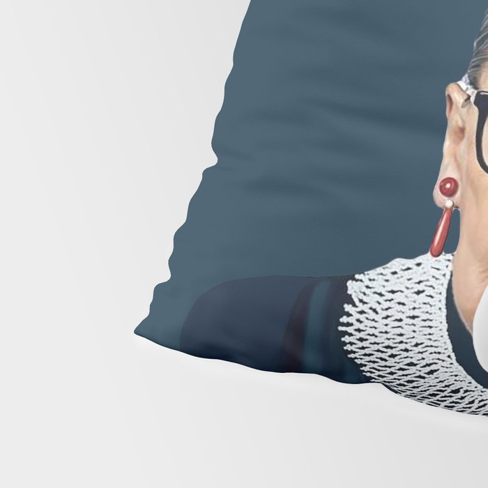 Ruth Bader Ginsburg Blowing White Bubble gum Pillow Sham Gallery Image 4