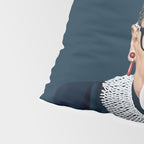 Ruth Bader Ginsburg Blowing White Bubble gum Pillow Sham Gallery Image 4