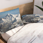 Mount Everest and the Snowy Himalayas, China-Nepal border Pillow Sham Gallery Image 2