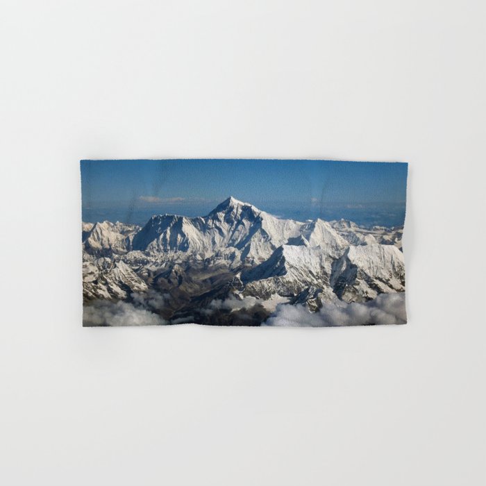 Mount Everest and the Snowy Himalayas, China-Nepal border Bath Towel Gallery Image 1