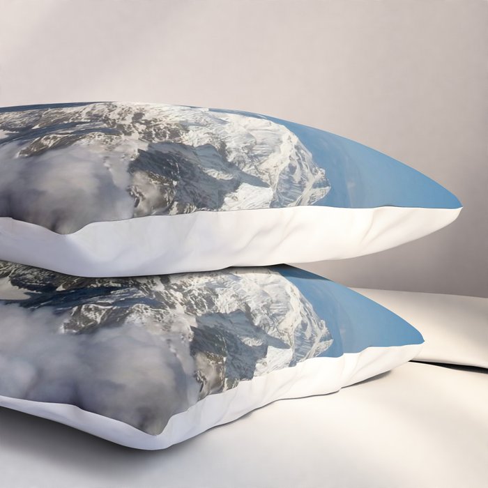 Mount Everest and the Snowy Himalayas, China-Nepal border Pillow Sham Gallery Image 3