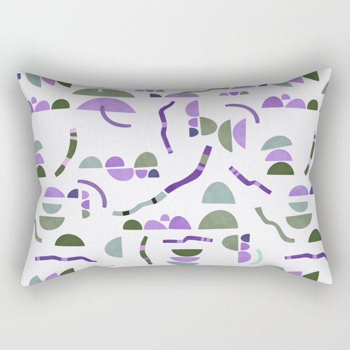 Modern simple shapes pattern LG Rectangular Pillow Gallery Image 1