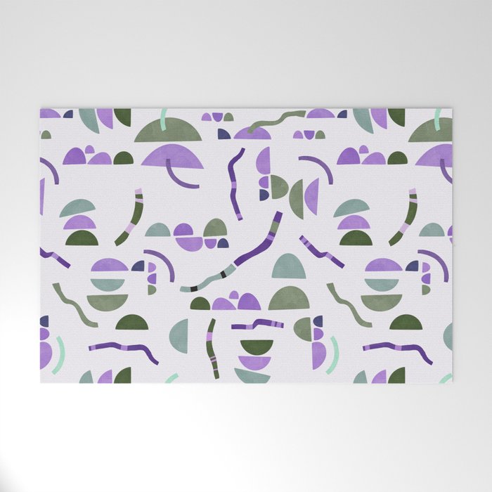 Modern simple shapes pattern LG Welcome Mat Gallery Image 1