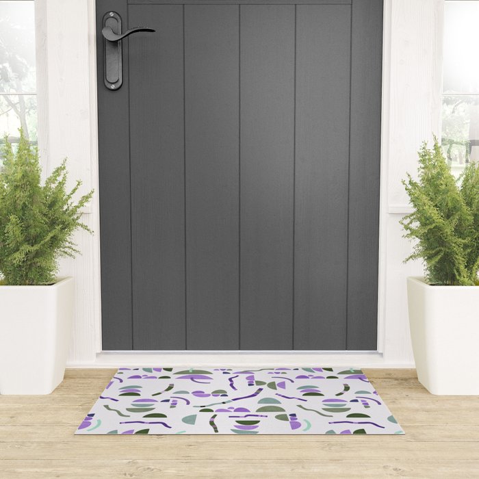 Modern simple shapes pattern LG Welcome Mat Gallery Image 3