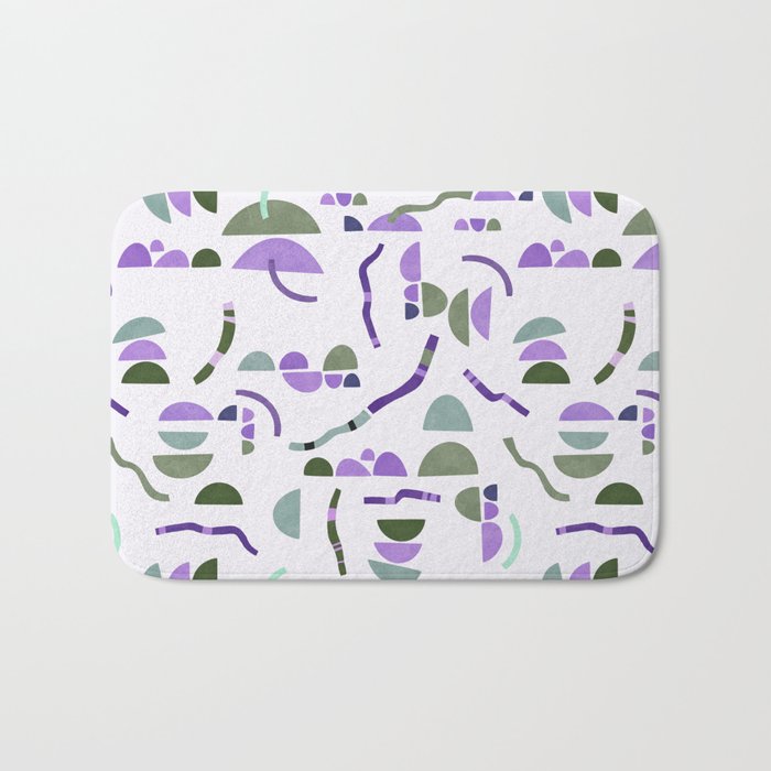 Modern simple shapes pattern LG Bath Mat Gallery Image 1