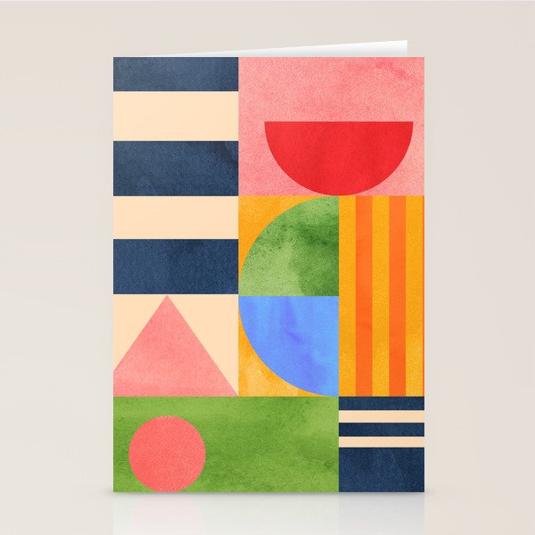Geometric Shapes 148 Stationery Card Gallery Image 2