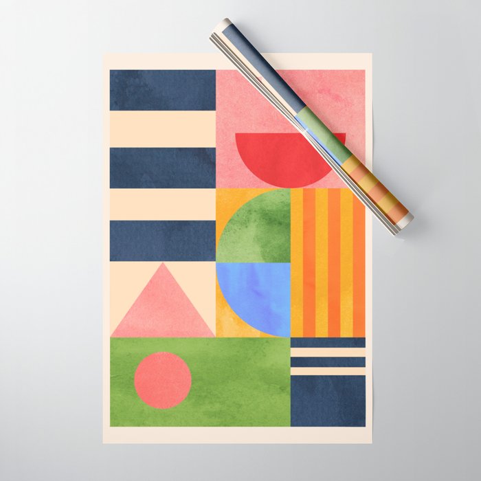 Geometric Shapes 148 Wrapping Paper Gallery Image 1