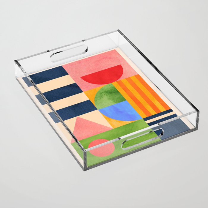 Geometric Shapes 148 Acrylic Tray Gallery Image 1