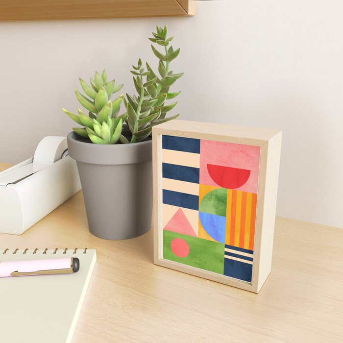 Geometric Shapes 148 Mini Art Print Gallery Image 2