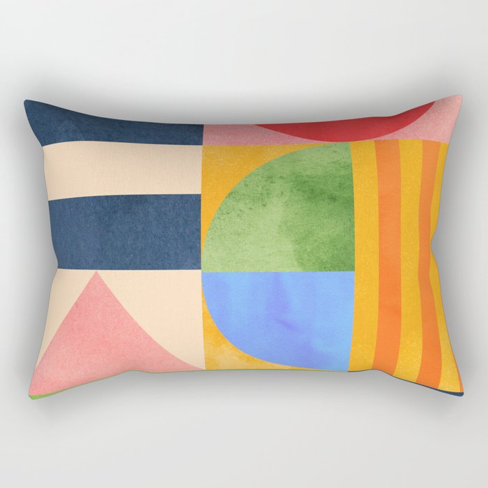 Geometric Shapes 148 Rectangular Pillow Gallery Image 1