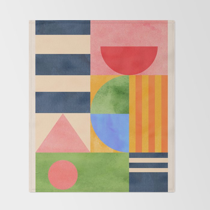 Geometric Shapes 148 Throw Blanket Gallery Image 2
