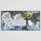 Blue Hydrangea Desk Mat Gallery Image 1