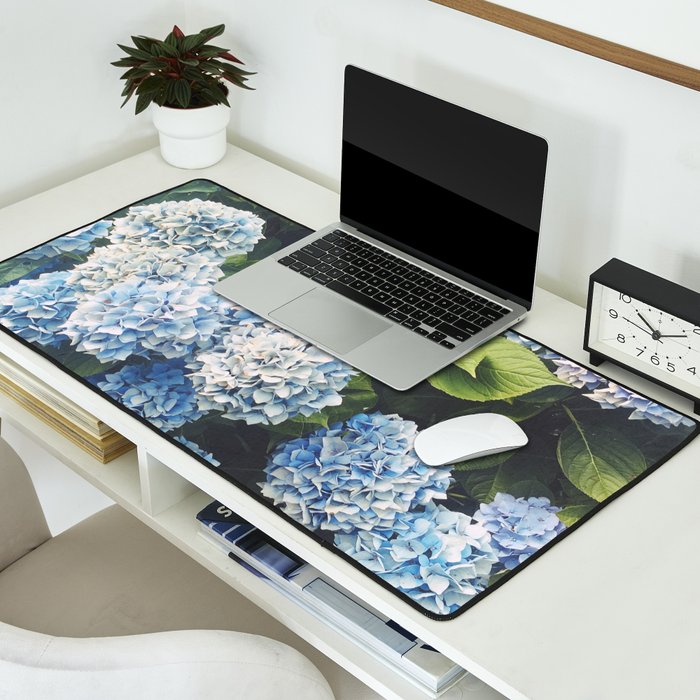 Blue Hydrangea Desk Mat Gallery Image 2