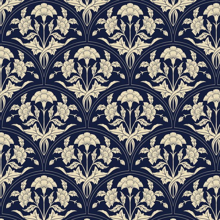 Victorian Botanicals Cornflower In Navy Blue Coffee Mug Gallery Image 2