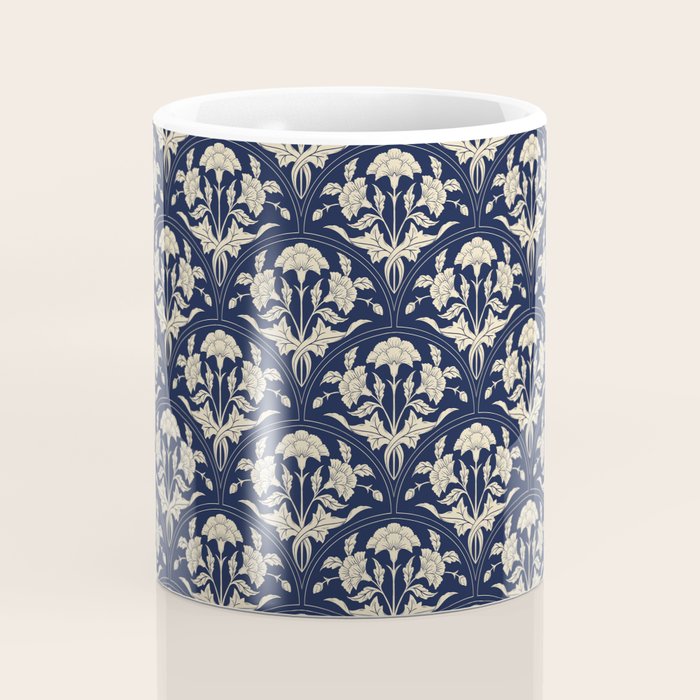Victorian Botanicals Cornflower In Navy Blue Coffee Mug Gallery Image 4