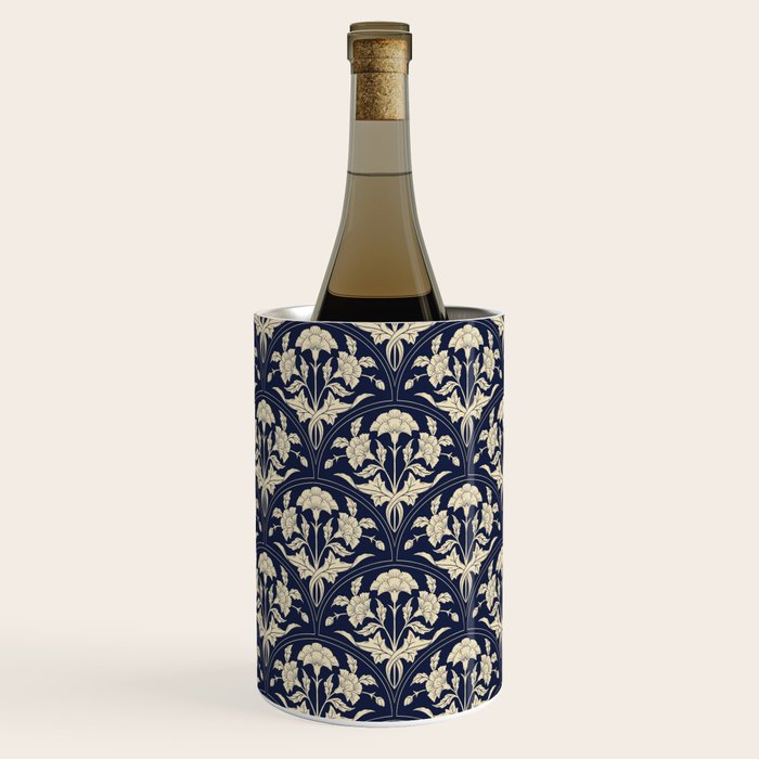 Victorian Botanicals Cornflower In Navy Blue Wine Chiller Gallery Image 2