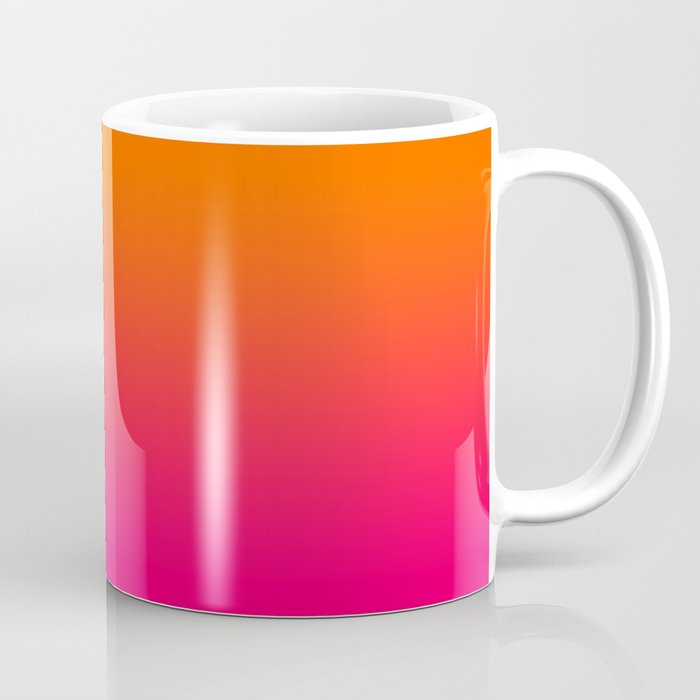 Bright Orange and Pink Gradient Coffee Mug Gallery Image 1