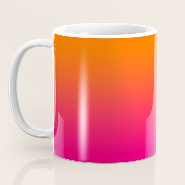 Bright Orange and Pink Gradient Coffee Mug Gallery Image 3