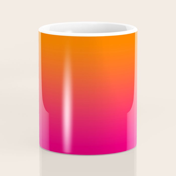 Bright Orange and Pink Gradient Coffee Mug Gallery Image 4