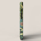Vintage & Shabby Chic - Green Tropical Bird Flower Garden iPhone Case Gallery Image 2
