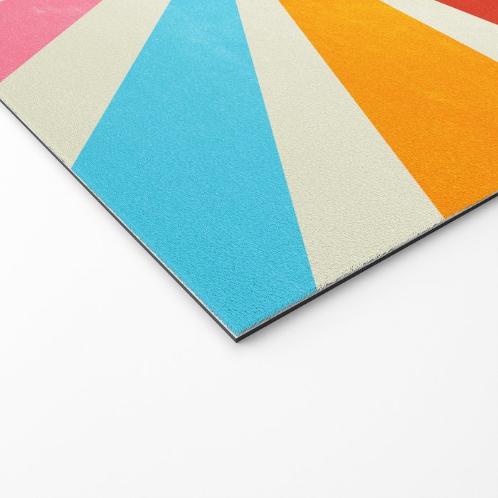 Retro Sunrise: Rainbow Edition Welcome Mat Gallery Image 2
