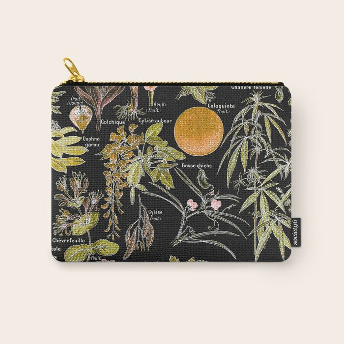 Adolphe Millot - Plantes dangereuses B (dangerous plants B) Carry All Pouch Gallery Image 1